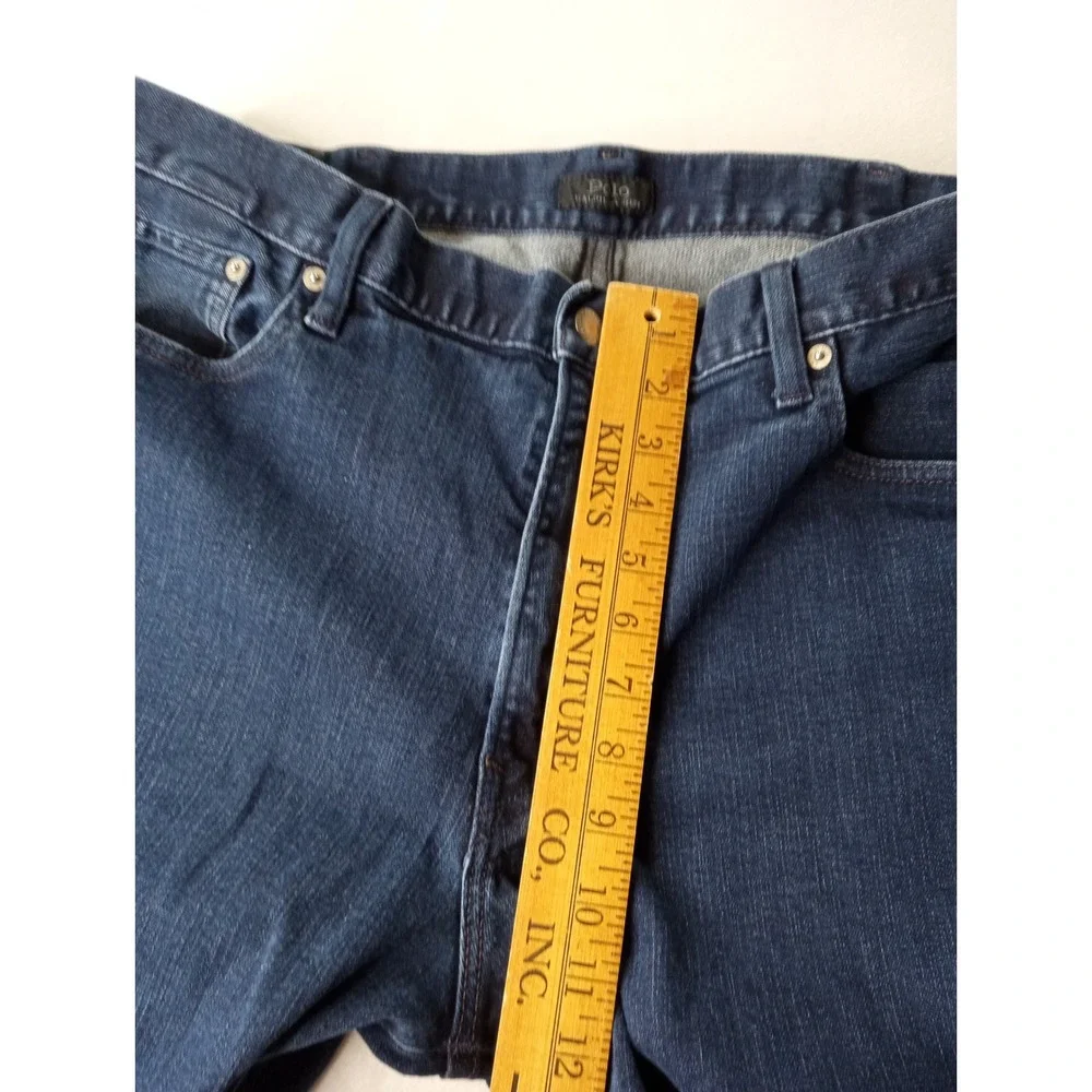 Polo Ralph Lauren Hampton Relaxed Straight Jeans Mens 40x32 Dark Blue Wash Denim